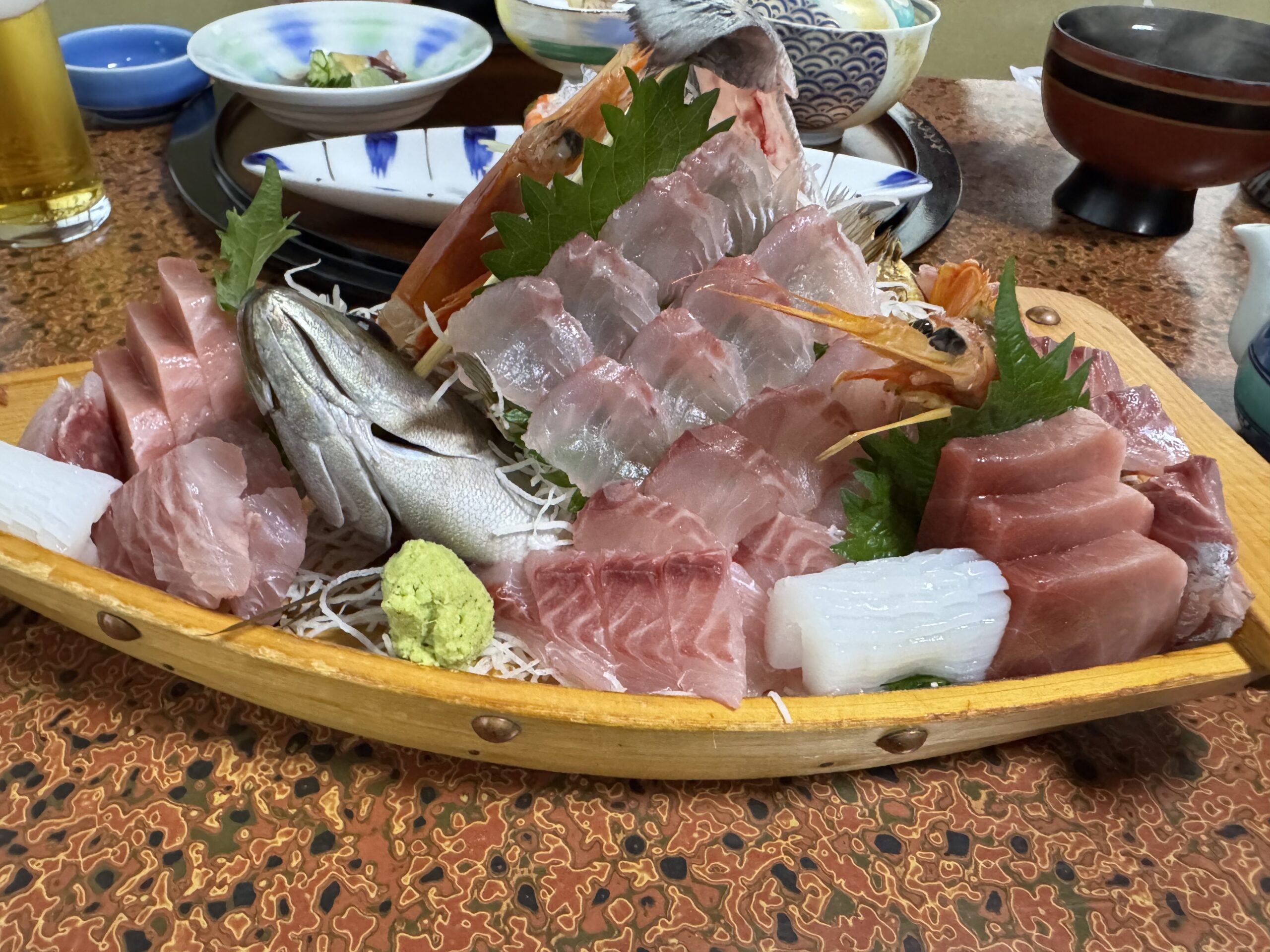 富久三苑 舟盛り刺身